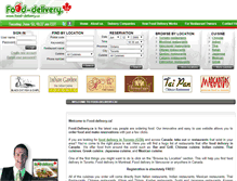 Tablet Screenshot of food-delivery.ca